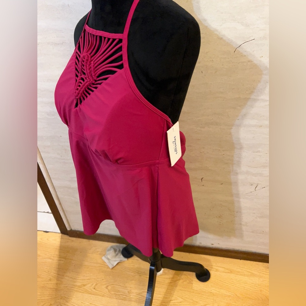 Nwt- Swimsuits For All Brand, Macrame/Braided Neckline — image 3 of 8